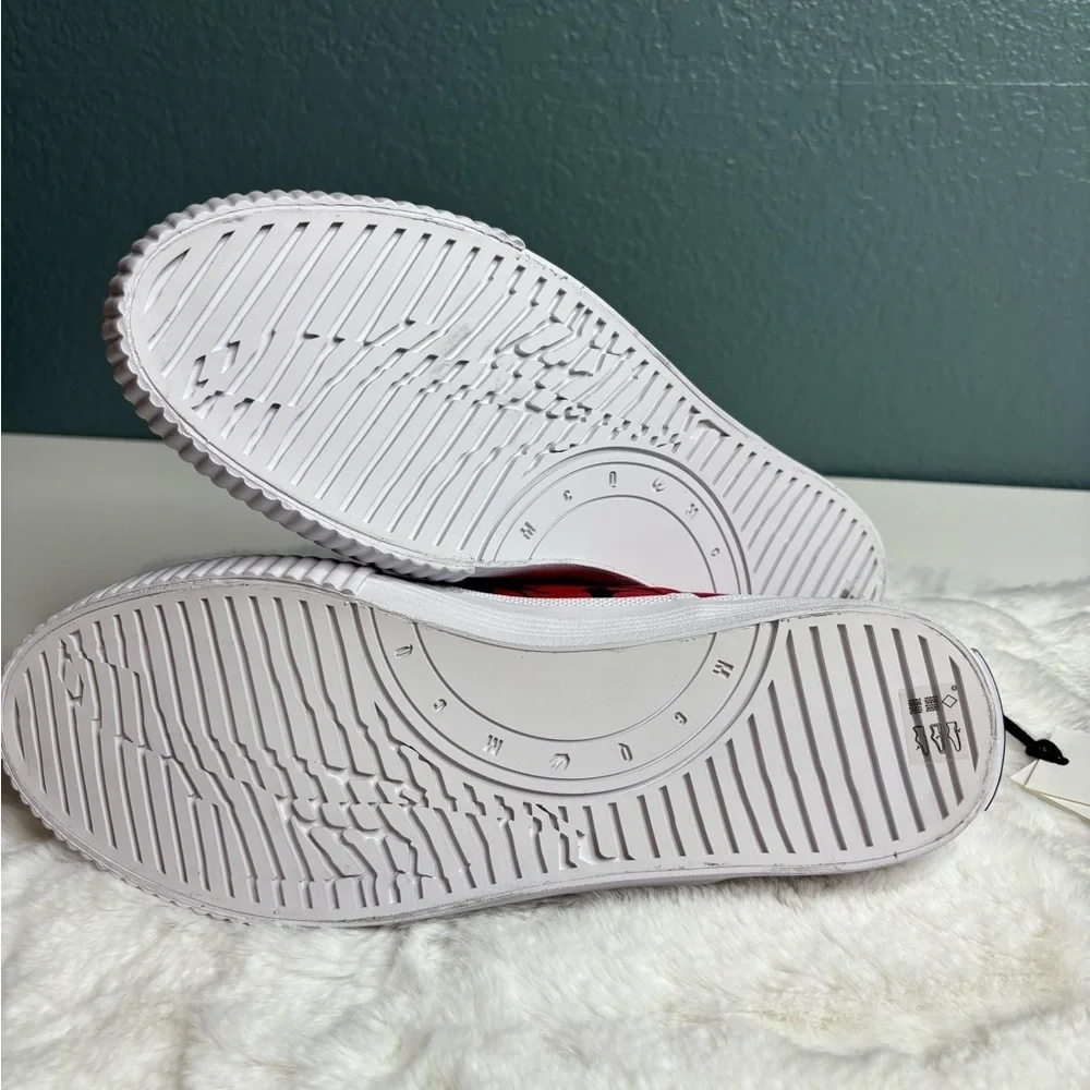NIB MCQ by Alexander McQueen Unisex Swallow Slip-On Sneakers Red EU 40